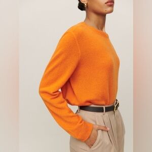Reformation Cashmere Boyfriend Sweater - Nectarine
